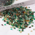 EZEELAI 3 Lb Green Agate Crushed Stone Crystal Chips Bulk, Natural Polished Aquarium Stones Pebbles Irregular