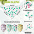 8 Pcs Hawaiian Dog Bandana Party Headbands Set | Cute Puppy Bibs for Small & Large Dogs, Tropical Party Accessories