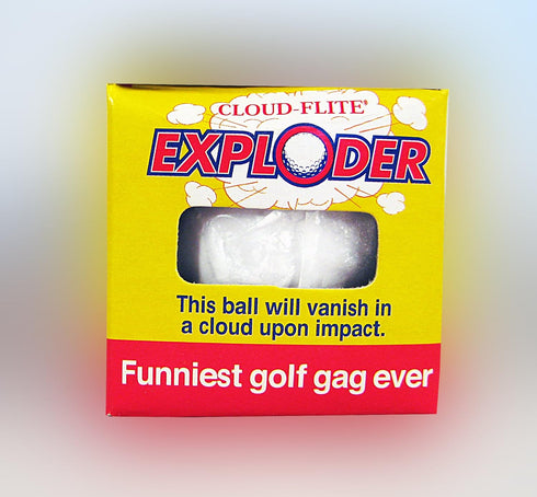 Trick Exploding & Unputtable Golf Ball, 3 Pack