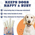 10" 3 Amazing Dog Treats - Beef Cheek Rolls (Mega Thick - Pcs) - Safe Rawhide Alternative Dog Chew - Great for Power