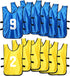 Haysandy 24 Pcs Pinnies Scrimmage Vests and 48 Pieces Iron on Numbers