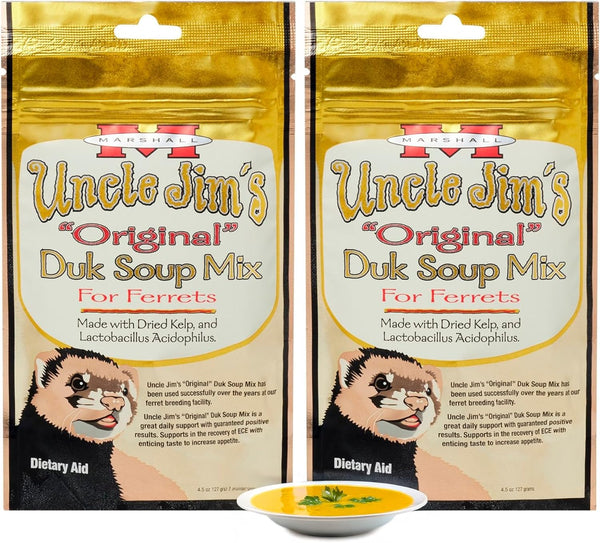 Marshall Pet Products Uncle Jim's DUK Soup Mix, 4.5 Oz, Nutritional Support for Ferrets, Pack of 2