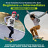 Hurtle Standard Mini Cruiser Skateboard - 6'' PP Deck, Complete Double Kick Board with LED Light Wheels