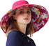 Packable Extra Large Brim Floppy Sun Hat - Reversible UPF 50+ Beach Sun Bucket Hat