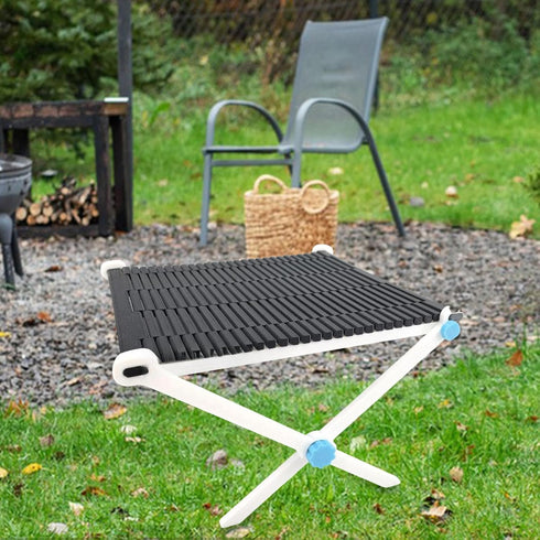 Yiju Foldable Stool Portable Footstool Sturdy Lounger Chair Ottoman Fishing Chair Camping Stool for Traveling Gardening