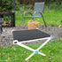 Yiju Foldable Stool Portable Footstool Sturdy Lounger Chair Ottoman Fishing Chair Camping Stool for Traveling Gardening