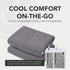 2 Pack 44x16.5 Microfiber Cooling Towels for Neck and Face - Mesh Quick Dry Gym Towels for Working Out with Waterproof