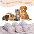4 Pcs Pet Blanket, Dog Puppy Blanket, Paw Print Fleece Blanket for Small Medium Pet, Warm Soft Sleep Mat, Large (41 x