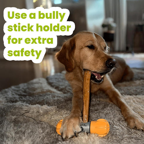 100% -12 Inch(4 Count) 7 oz Natural Bully Sticks & Beef Sticks for Dogs Grass-Fed Beef, Long-Lasting & Odor-Free Dog