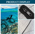 18x33cm UPKOCH Foldable Fish Trap Cage Crab Shrimp Fishing Net Trap with Spring Frame, Black Mesh Two-Hole Design