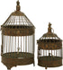 Deco 79 Vintage Metal Birdcage, Fit for Flowers, Planter, Candles, 24", 16"H, Bronze