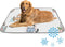 imiBBWQu Dog Cooling Mat Cute Cats Blue Orange Dog Cooling Mat Set Washable