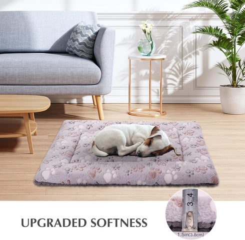 BVAGSS Dog Bed Mat, Reversible Memory Foam Dog Beds, Washable Pet Sleeping Mattress for Small Medium Dogs,