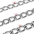 Metal Chain Heavy Duty Dog Leash, Chew Proof with Soft Handle for Over 50 lbs Large Pets - 4 ft. x 4.0 mm Black