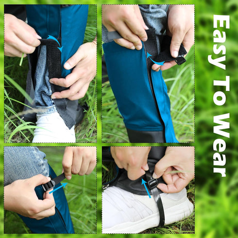 Trimmer Brush Leg Gaiters, Waterproof Leg Guards for Trimming, Adjustable Lawn Care Protection for Men Women