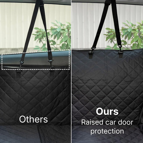 Hammock, Dog Car Seat Cover for Back Seat with Door Protection, Waterproof Dog Seat Soft-Padded Pet Car Seat Cover