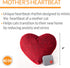 K&H Pet Products Mother's Heartbeat Plush Kitten Calming Toy, 6 Inch Heart Pillow for Red Kittens