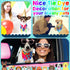 Huhumy 50 Summer Pcs Tie Dye Dog Bandanas Bulk Pet Bibs Colorful Triangle Scarf Tie Dye with Sayings Pet Bandanas