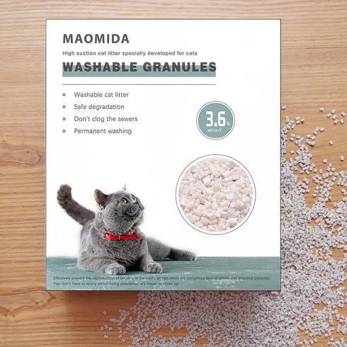 7.2 Pounds Washable Granules for Use Instead of Cat Genie
