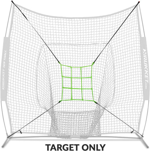 Rukket Baseball/Softball Adjustable Pitching Target, Practice Throwing Target Frame and Net