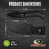 Mossy Oak Hunting Knife with Sheath, Full-tang Fixed Blade Knife, Outdoor Knives for Survival, Camping, Hiking (G10 Handle) by Mossy Oak