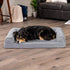 Furhaven Orthopedic Dog Bed, Large/Medium Dogs, Removable Bolsters & Washable Cover, For Dogs Up to 55 lbs, Plush &