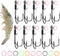 Live Shrimp Hooks, 10pcs Double Fishing Hooks Shrimp Hooks Live Bait Holder