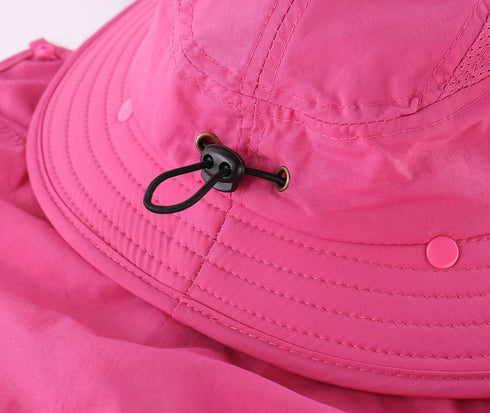 Home Prefer Boys UPF 50+ Sun Hat with Neck Flap Summer Beach Safari Hat