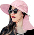 SUN CUBE Wide Brim Sun Hat with Neck Flap, UPF50+ Fishing Hiking Safari Hat for Men Women