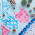 120 25.6 17.7 17.7 Inch Chunful Pcs Winter Bandanas for Dogs Bulk Charm Blue Bandanas Snowflake Patterns Soft Bibs