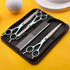 Grooming Scissors for Dogs - Fcysy Professional Dog Grooming Kit, Curved Haircut Scissors and Blending Shears Set