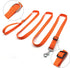 TAIAN Adjustable Nylon Dog Leash, 10 Foot Long Leash for Medium, Large Dogs, Orange