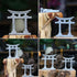Tsynapter Torii Gate Aquarium Decor Japanese Stone Statue Ornament for Fish Tank, Garden Decoration, Landscape