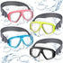 Flutesan Kids Swim Goggles 4 Packs with Nose Cover Diving Mask, Waterproof Clear Snorkel Goggle with Elastic Fabric