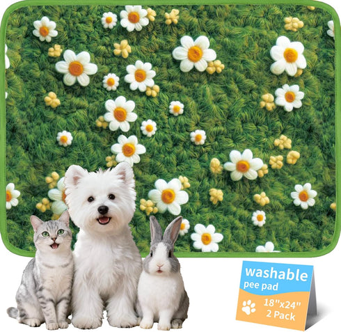 Washable Pee Pads for Dogs, Reusable Puppy Potty Training Pads, Ultra-Absorbent Thick
