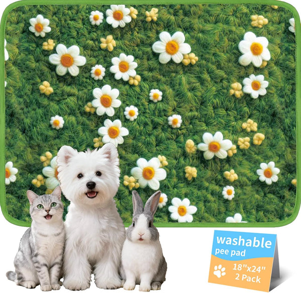 Washable Pee Pads for Dogs, Reusable Puppy Potty Training Pads, Ultra-Absorbent Thick