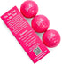 Shanker Golf Balls - Birdie Pink Golf Balls, Funny Gift for Women (Sleeve of 3, Novelty)