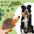 Funtery 4 Pcs Hedgehog Squeaky Dog Toy, Soft Animal Plush Hedgehog Chew Toy for Aggressive Chewers, 7.87 Inches