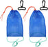 Dzlooppk 2Pcs Crab Trap Bait Bags, Portable Fish Trap with Locker Crab Snare
