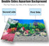 Aquatic Plant Aquarium Background Sticker – Coral HD Fish Backgrounds for Aquariums, 2 Sided 16"x 33" Fish Tank
