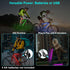 Martronic 2-Pack 47 Bike Lights for Night Riding, Flashing Modes Colorful Smart Scooter Lights with Battery Box, Fun