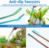 hygger 6-in-1 Long Aquarium Aquascaping Tools Kit, Premium Stainless Steel Tweezers, Scissors, Spatula, Tool Holder