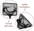 2pcs Set Skimming HEMOTON Aquarium Fish Nets Small Nylon Mesh Fish Nets with Triangular and Square Heads Stainless
