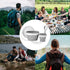 Odoland Mess Kit for Camping, 1 Person with Silicone Collapsible Bowl, Cup & Stainless Steel Spoon for Outdoor