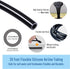 3/16" Professional Flexible Airline Tubing - Standard Aquarium Air Pump Accessories, 20 Feet (Clear-Black)