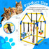 8 Almaro Puppy Play Gym with Hanging Toys Indoor Enrichment Activity Center for Puppies & Small Dogs Stable A-Frame