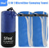 Sfee 2 Pack Microfiber Travel Towel - Quick Dry Camping Beach Super Absorbent Lightweight Sports Set for Gym, Hiking,