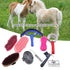 Beufee 10 Set Set Pieces Horse Grooming Kit, Tack Room Supplies Horse Brush Horse Bathing Supplies for Horse Riders