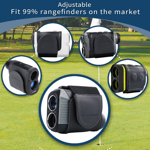 Kanmoon Golf Rangefinder Magnetic Strap, Adjustable Magnetic Rangefinder Strap Holder Wrap Mount for Golf Cart
