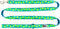 RC Pets 1" x 6' Dog Leash, Lemonade